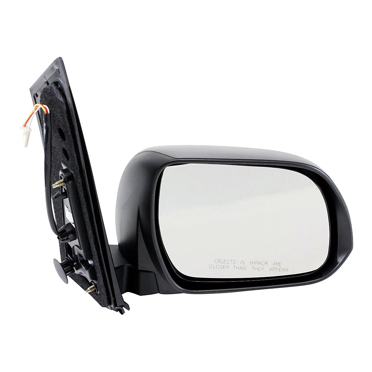 2011-2014 Toyota Sienna Rear Passenger Side Door Mirror, to1321268. Front view.