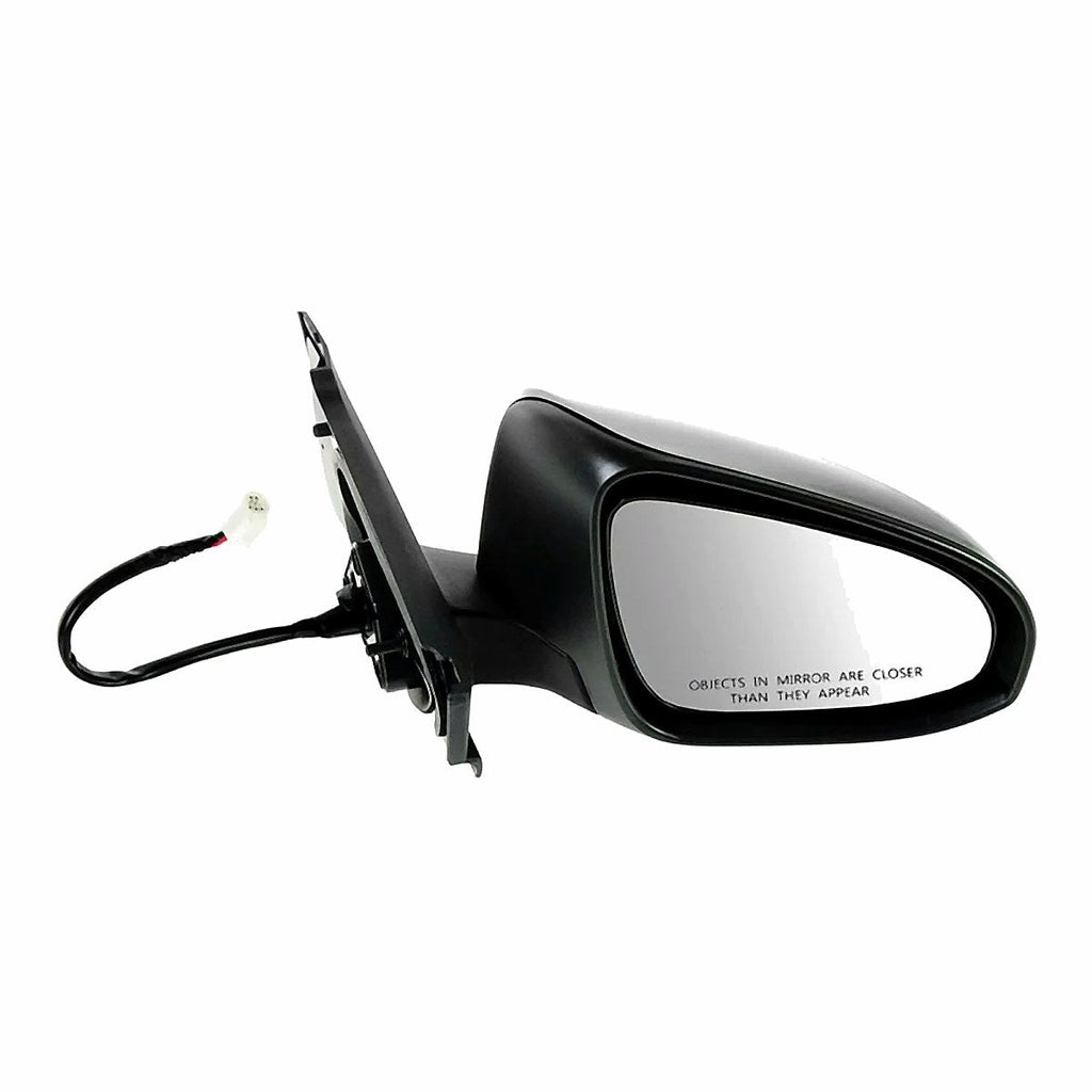2012-2014 Toyota Yaris Hatchback Rear Passenger Side Door Mirror, to1321280. Front view.