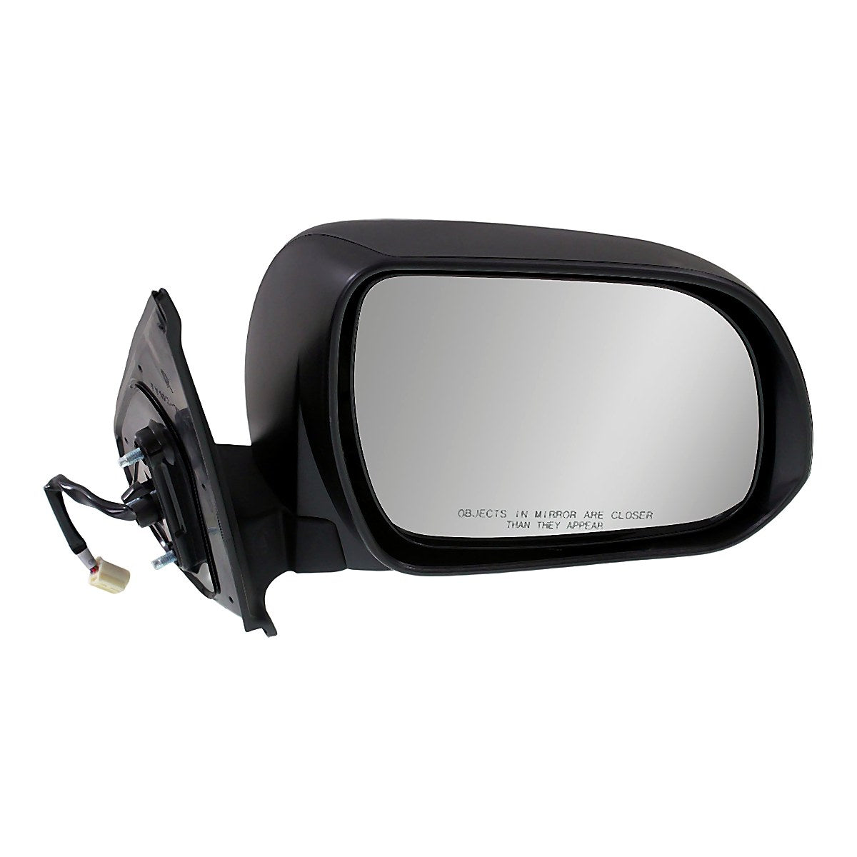 2012-2015 Toyota Tacoma Rear Passenger Side Door Mirror, to1321282. Front view.