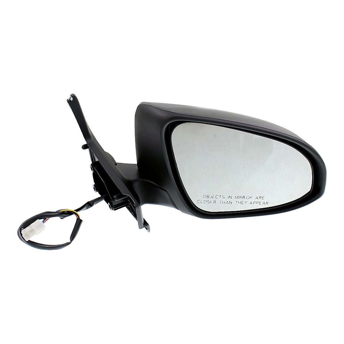 2012-2019 Toyota Prius C Rear Passenger Side Door Mirror, to1321298. Front view.
