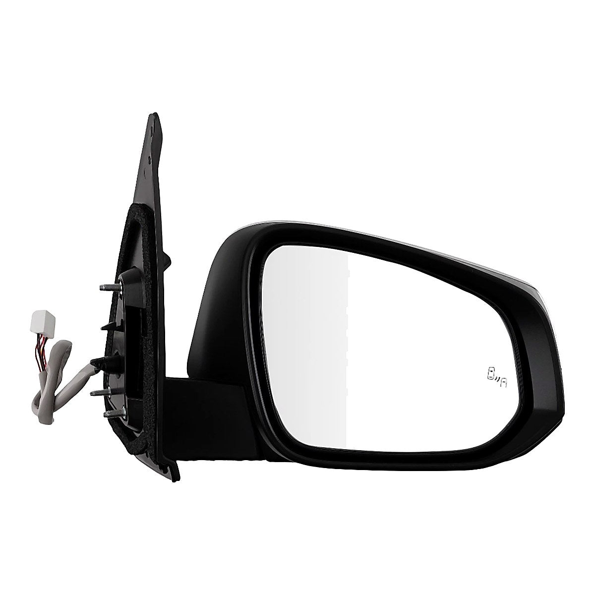 2016-2023 Toyota Tacoma Rear Passenger Side Door Mirror, to1321360. Front view.