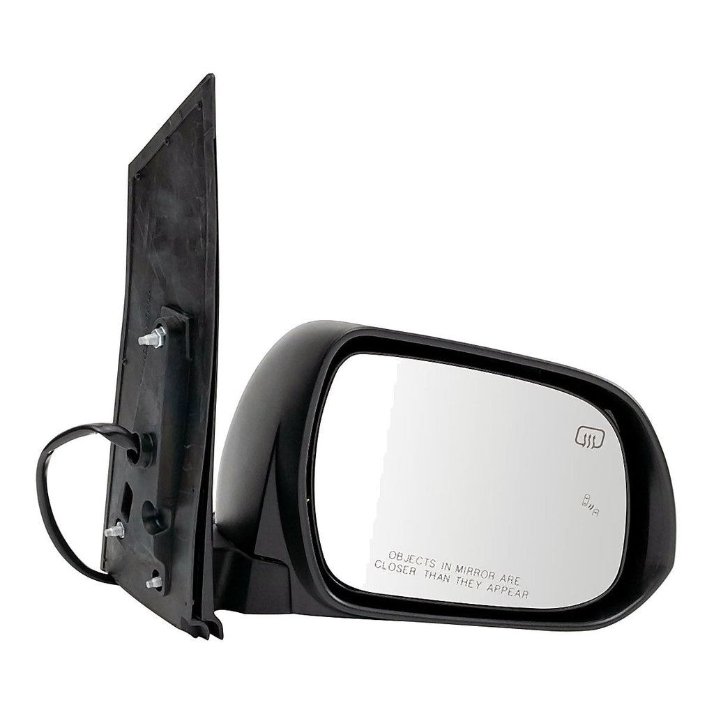 2018-2020 Toyota Sienna Rear Passenger Side Door Mirror, to1321412. Front view.