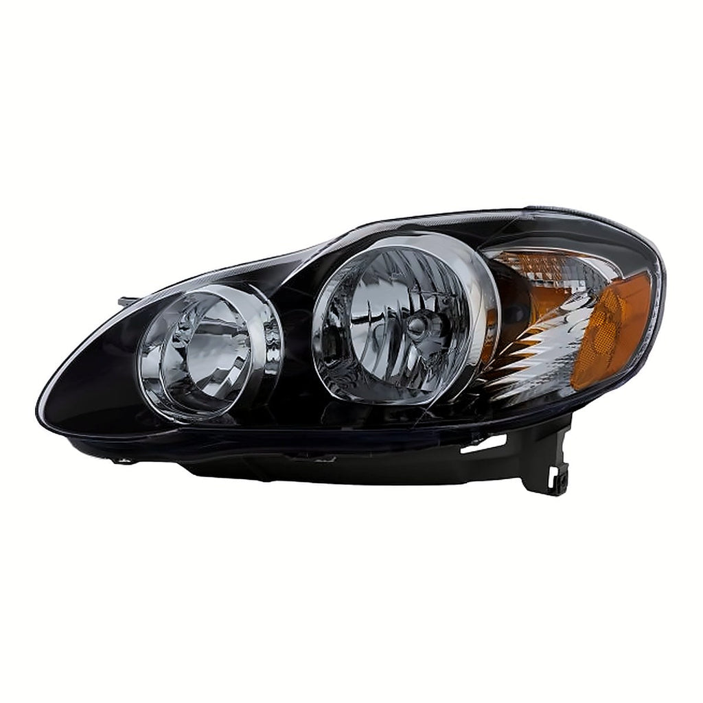 2005-2008 Toyota Corolla Sedan Driver Side Head Lamp, to2502154. Front view.