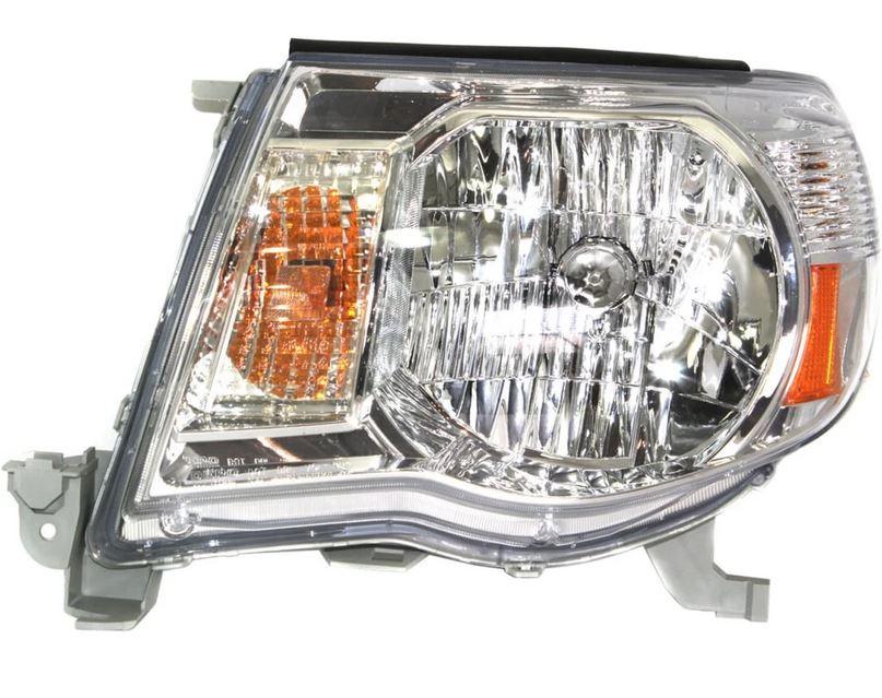 2005-2011 Toyota Tacoma Head Lamp Driver Side Without Sport Pkg , TO2502157. Durable and impact-resistant.