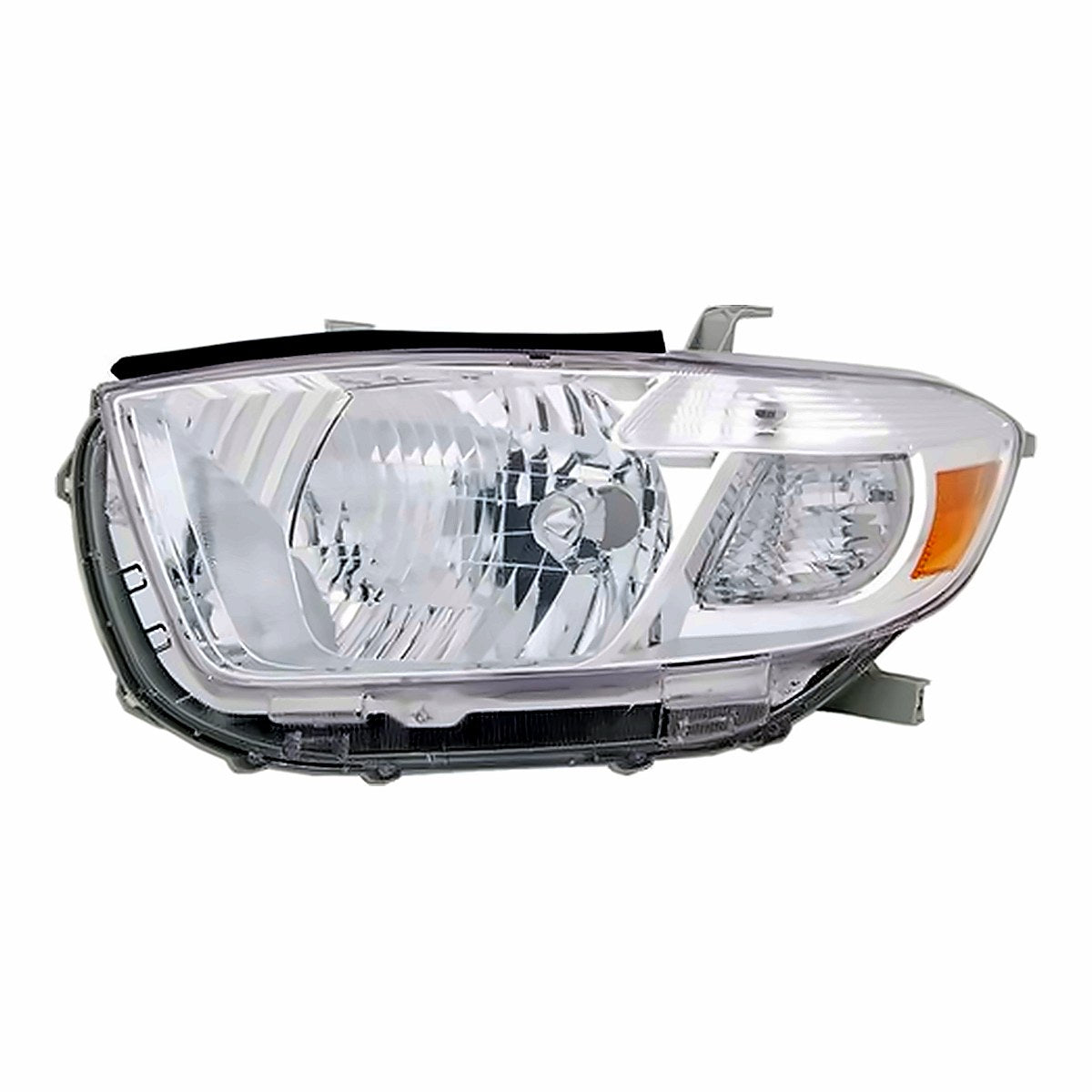 2008-2010 Toyota Highlander Driver Side Head Lamp, to2502176. Front view.
