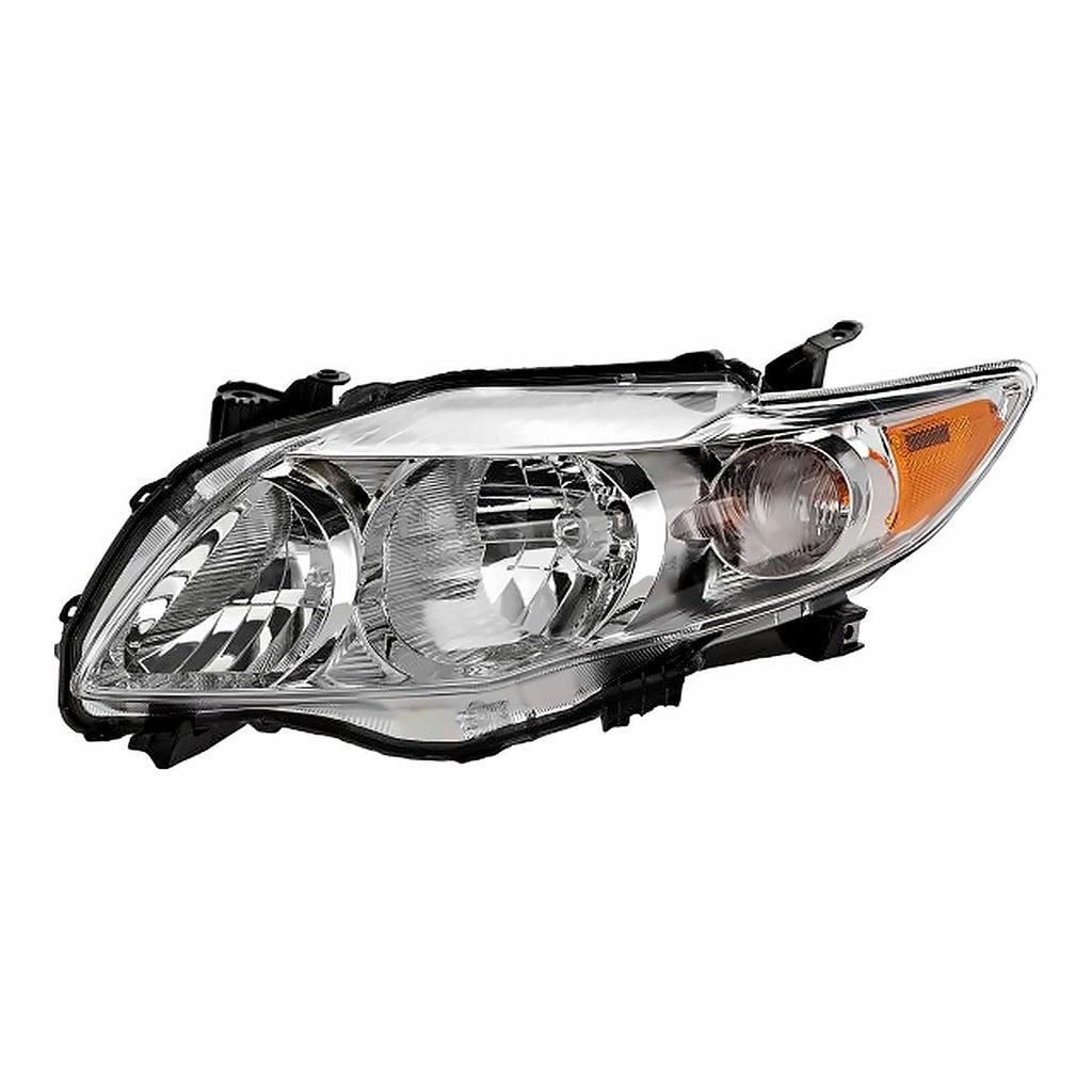2009-2010 Toyota Corolla Sedan Driver Side Head Lamp, to2502182. Front view.