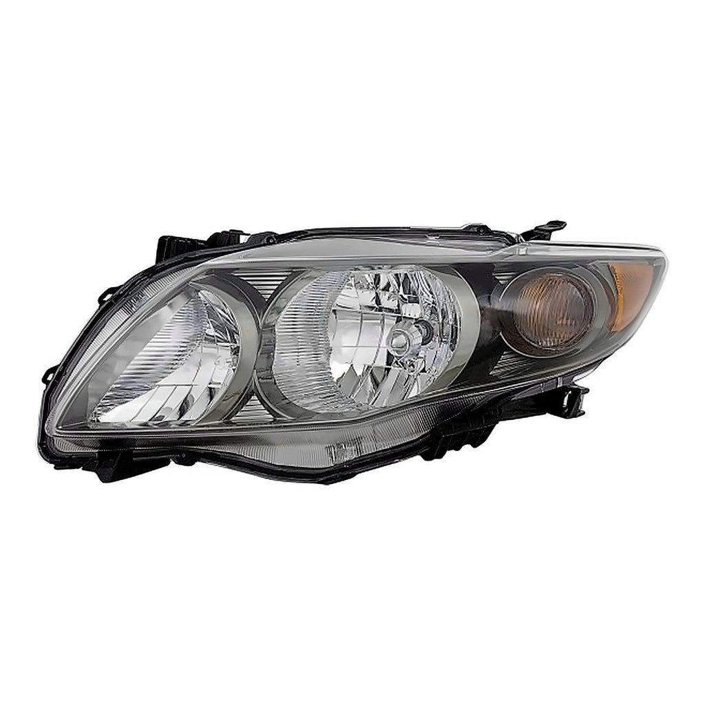 2009-2010 Toyota Corolla Sedan Driver Side Head Lamp, to2502183. Front view.