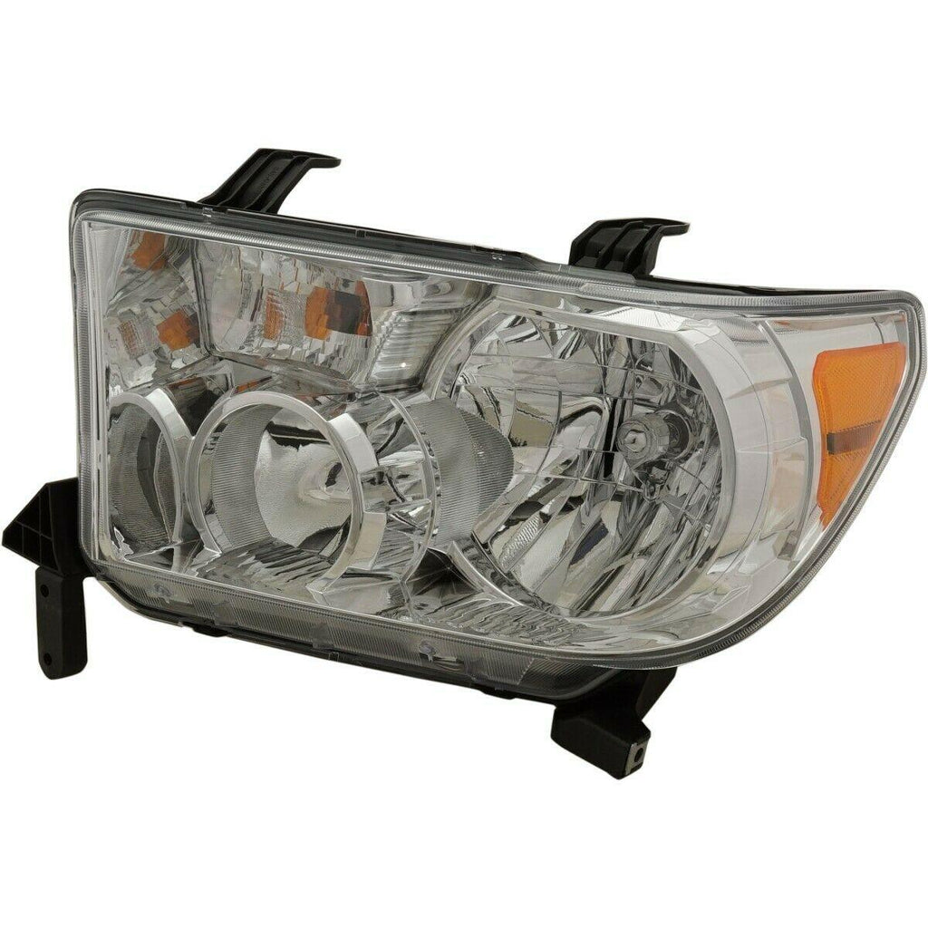 2009-2013 Toyota Tundra Head Lamp Driver Side With Level Adjuster , TO2502194. Exact fit for vehicle restoration.