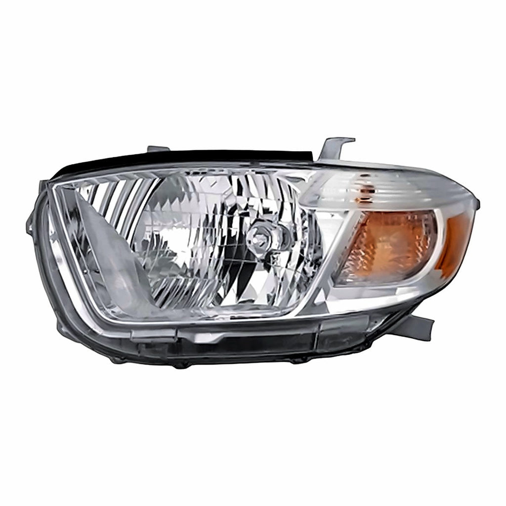 2010-Toyo A Highlander Driver Side Head Lamp, to2502201. Front view.