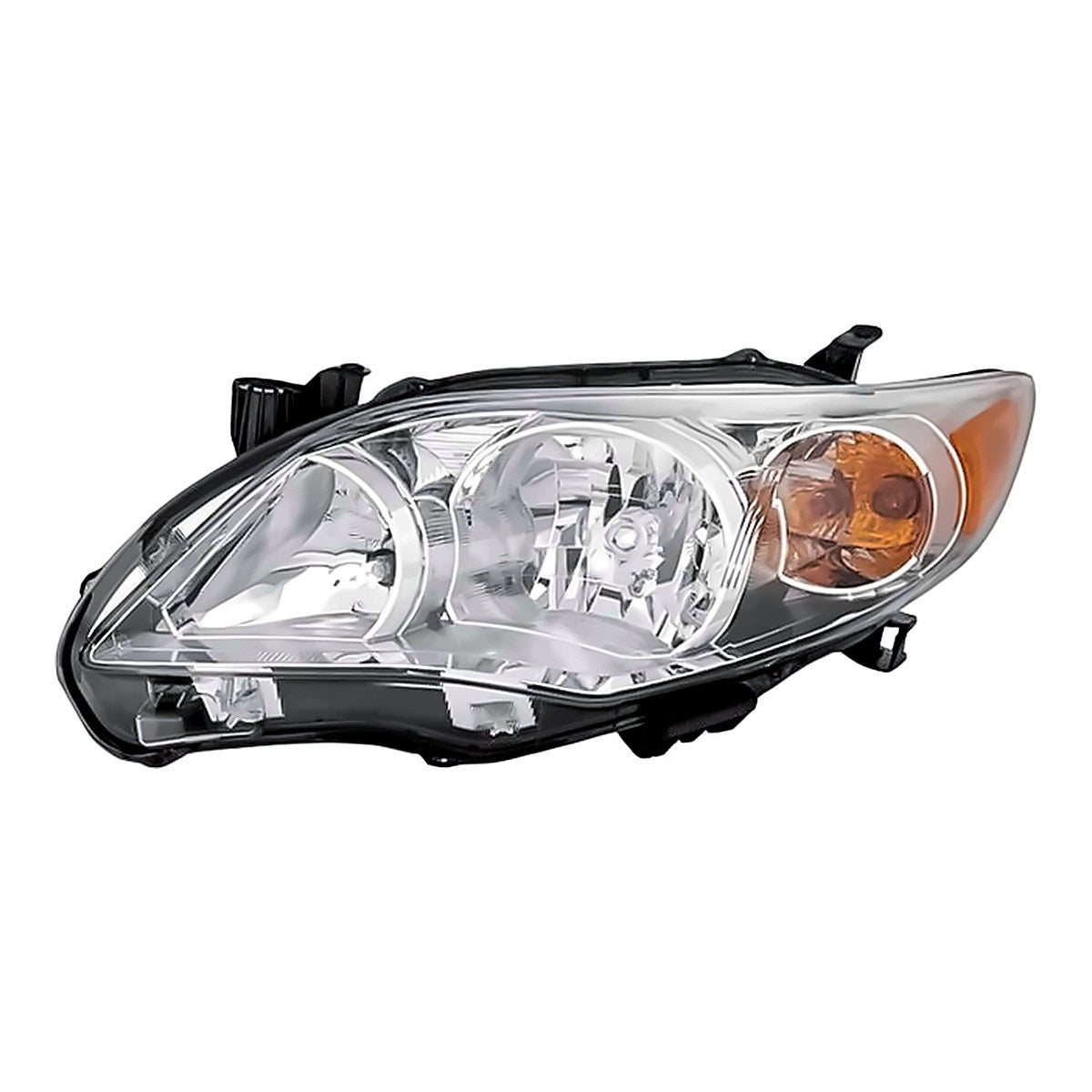 2011-2013 Toyota Corolla Sedan Driver Side Head Lamp, to2502203. Front view.