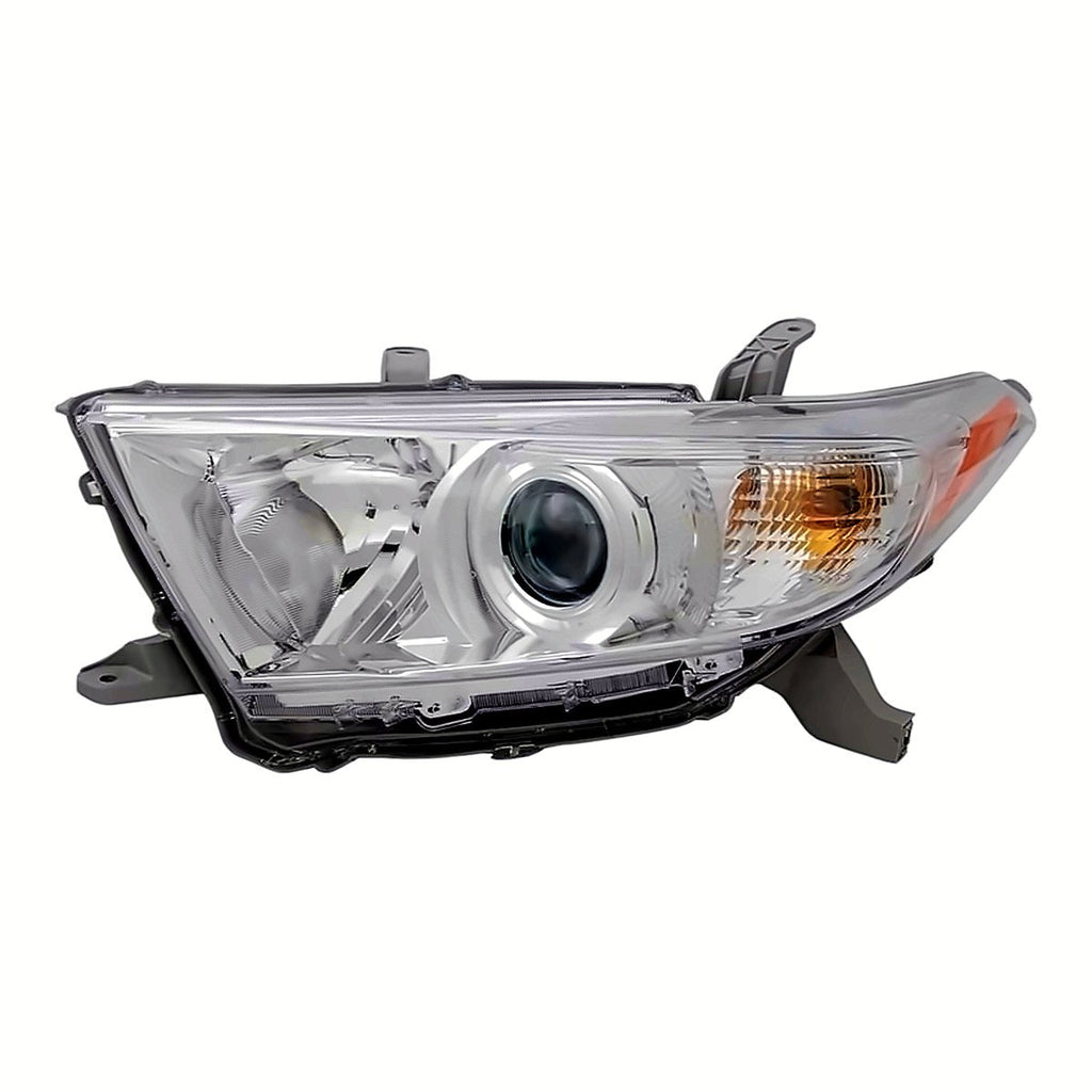 2011-2013 Toyota Highlander Driver Side Head Lamp, to2502208. Front view.