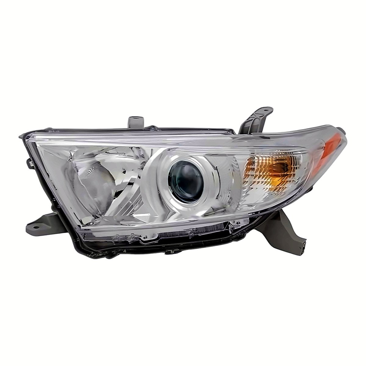 2011-2013 Toyota Highlander Driver Side Head Lamp, to2502208. Front view.