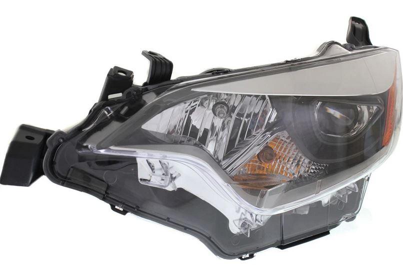 2014-2016 Toyota Corolla Sedan Head Lamp Driver Side , TO2502216. Installed view for reference.