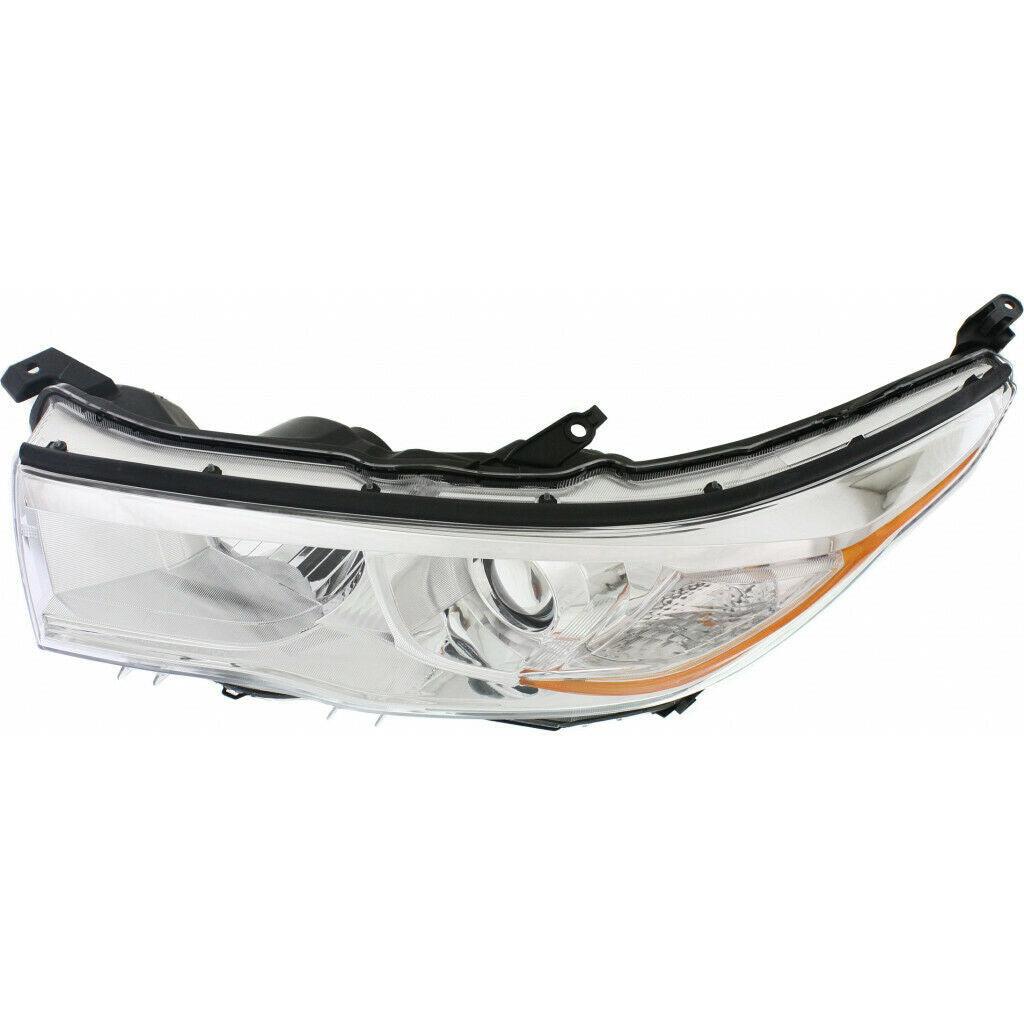 2014-2016 Toyota Highlander Hybrid Head Lamp Driver Side With Bright Chrome Bezel , TO2502221. Exact fit for vehicle restoration.