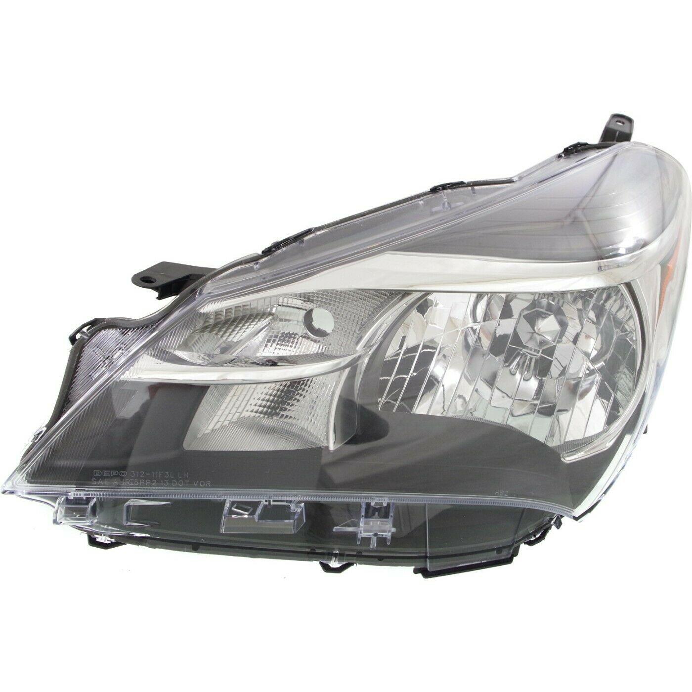 2015-2017 Toyota Yaris Hatchback Head Lamp Driver Side Halogen Ce/L/Le , TO2502226. Angle view for visual reference.