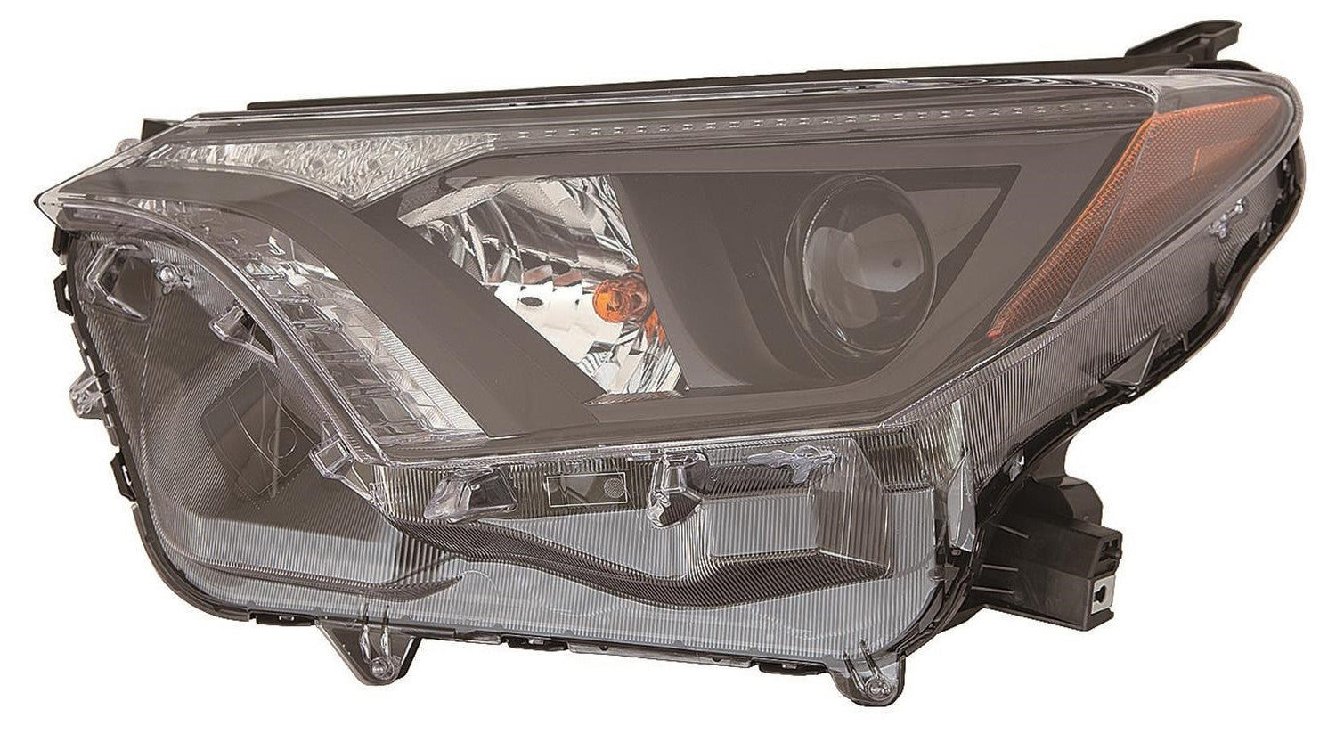 2016-2018 Toyota Rav4 Head Lamp Driver Side With Black Bezel Halogen , TO2502268. Lightweight yet durable construction.