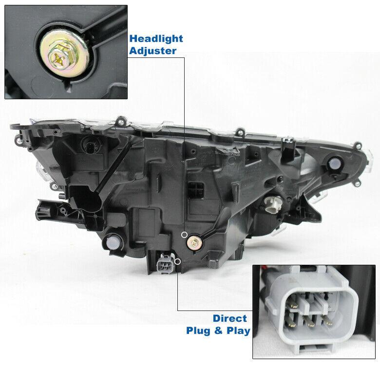 2019-2023 Toyota Rav4 Head Lamp Driver Side Led Black N Le Models , TO2502274. Exact fit for vehicle restoration.