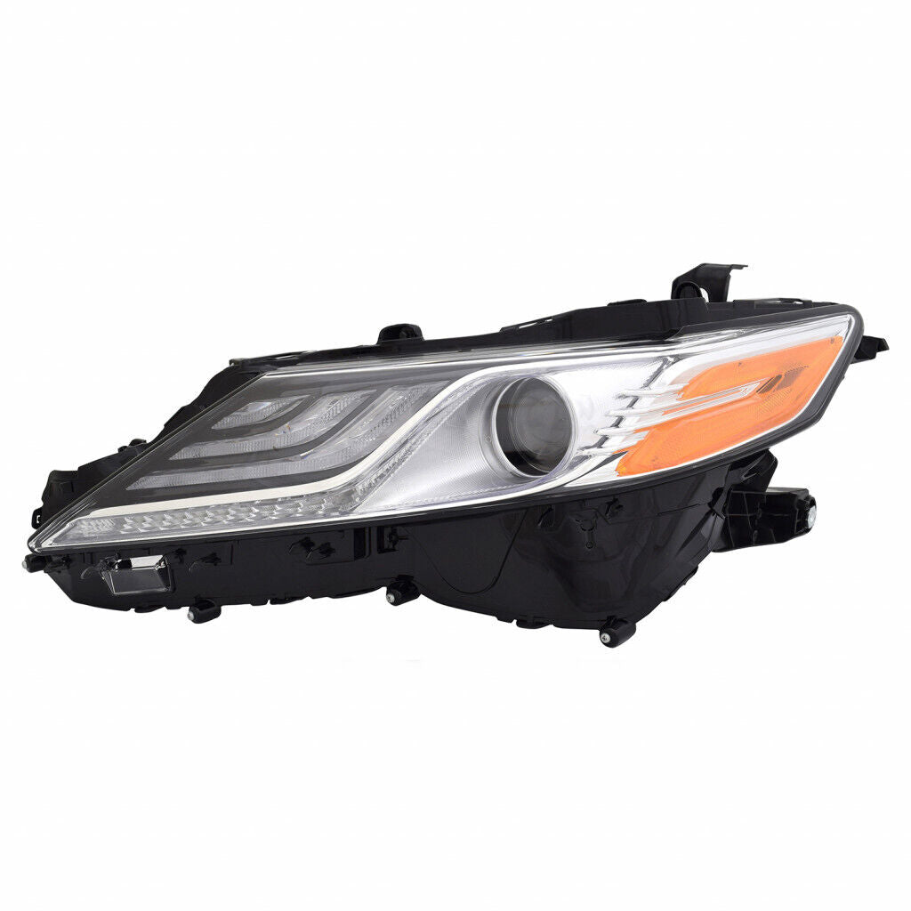 2019-2020 Toyota Camry Head Lamp Driver Side Led Smoked Bezel , TO2502288. High-quality aftermarket part.