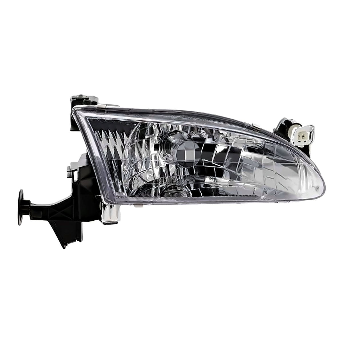 1998-2000 Toyota Corolla Sedan Passenger Side Head Lamp, to2503121. Front view.
