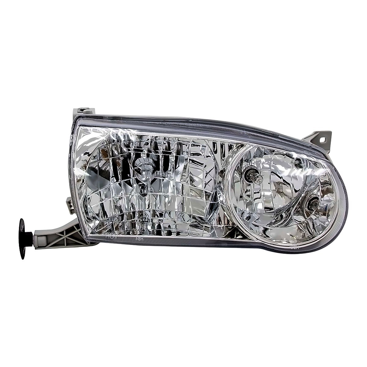 2001-2002 Toyota Corolla Sedan Passenger Side Head Lamp, to2503133. Front view.