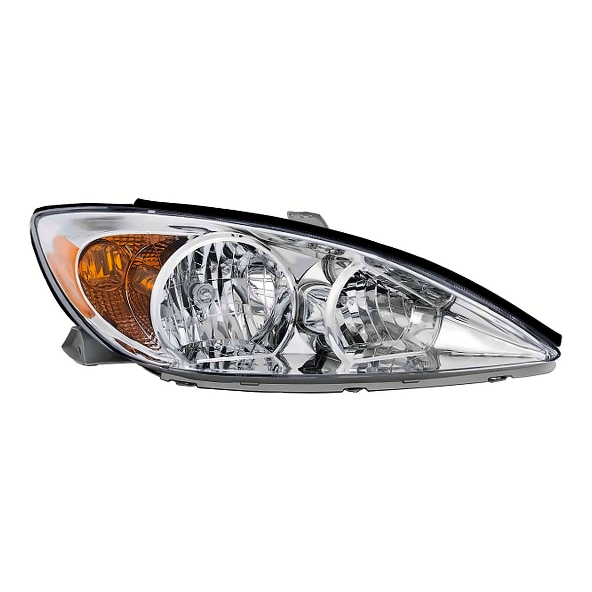 2002-2004 Toyota Camry Passenger Side Head Lamp, to2503137. Front view.
