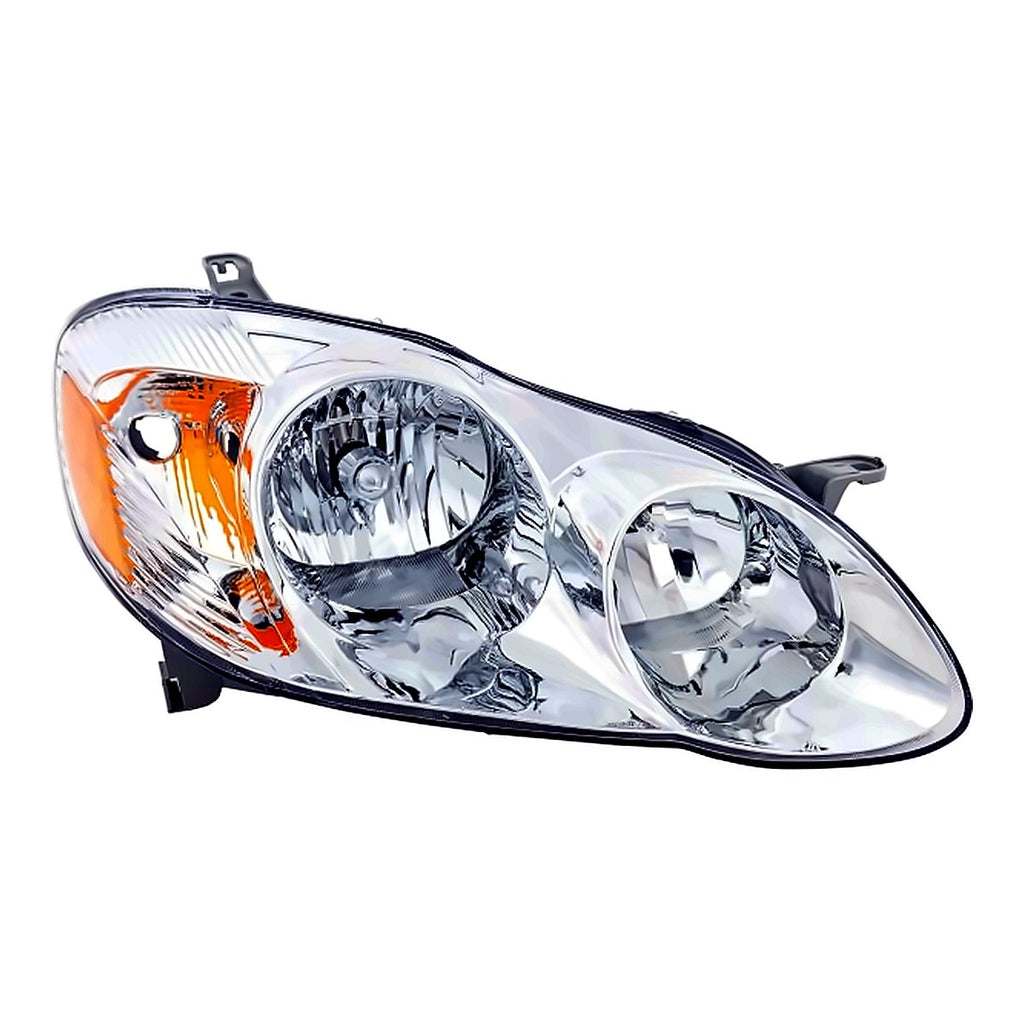 2003-2004 Toyota Corolla Sedan Passenger Side Head Lamp, to2503139. Front view.