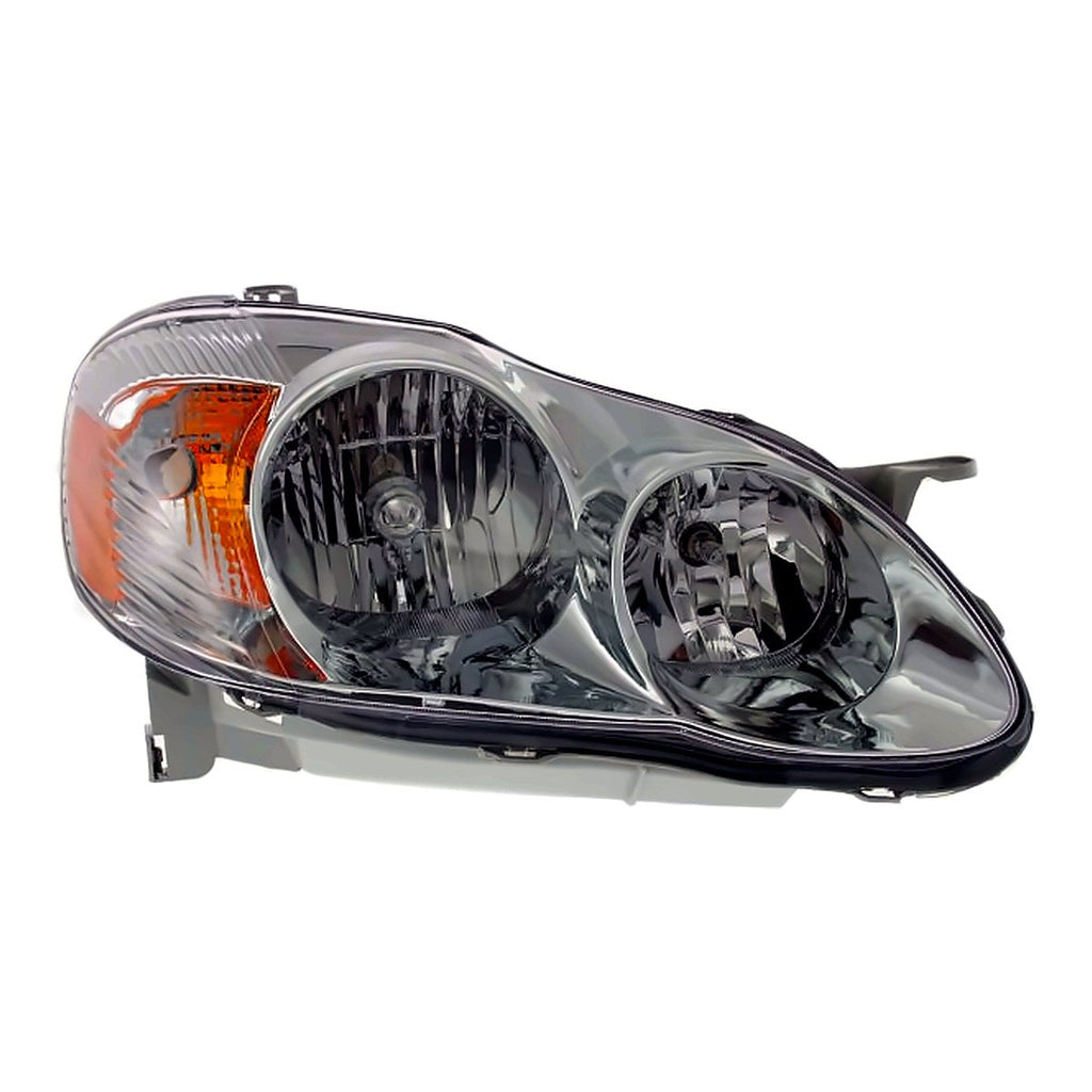 2003-2004 Toyota Corolla Sedan Passenger Side Head Lamp, to2503142. Front view.