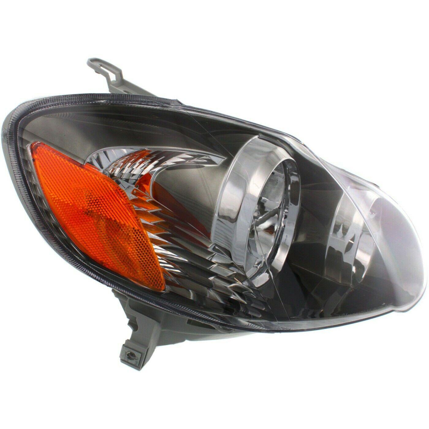 2005-2008 Toyota Corolla Sedan Head Lamp Passenger Side S/Xrs , TO2503154. Side view of the replacement part.
