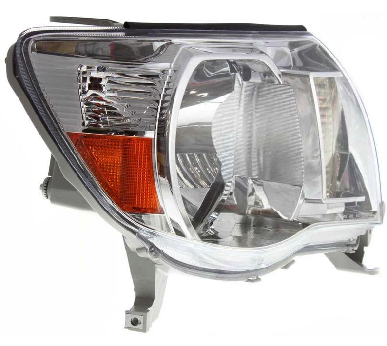 2005-2011 Toyota Tacoma Head Lamp Passenger Side Without Sport Pkg , TO2503157. Angle view for visual reference.