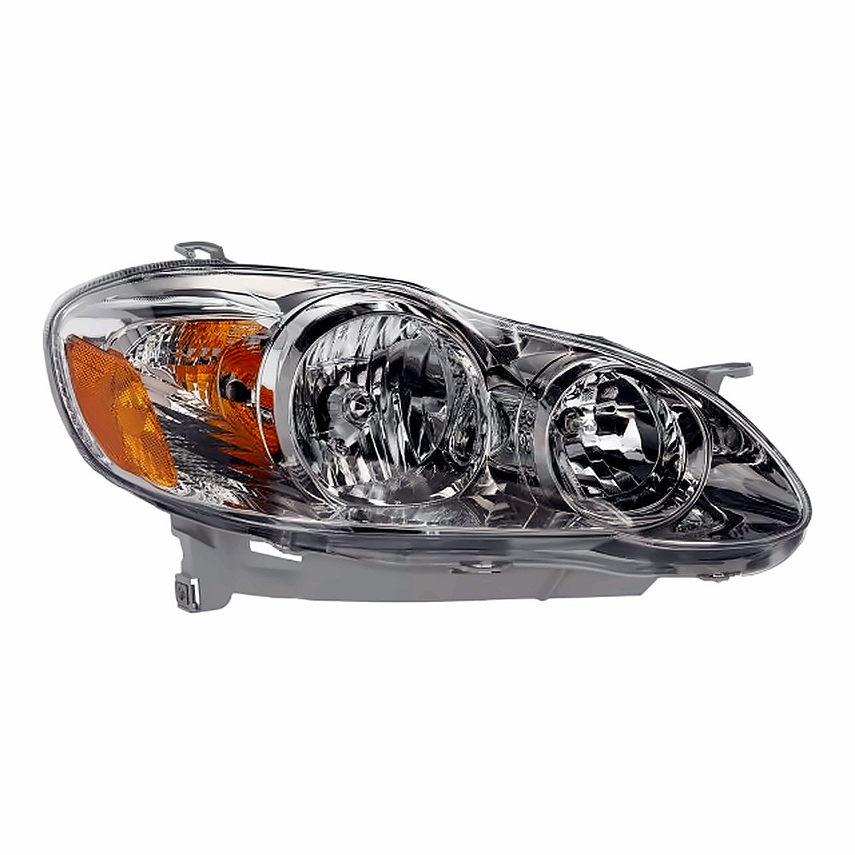 2005-2008 Toyota Corolla Sedan Passenger Side Head Lamp, to2503160. Front view.