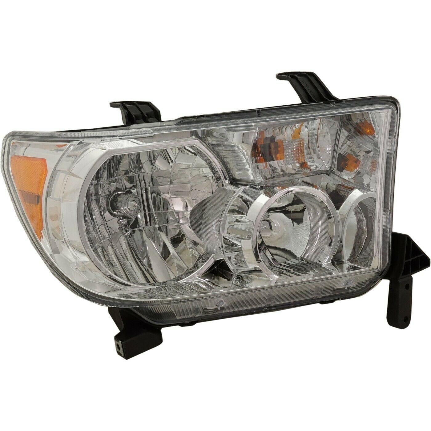 2009-2013 Toyota Tundra Head Lamp Passenger Side With Level Adjuster , TO2503194. Exact fit for vehicle restoration.