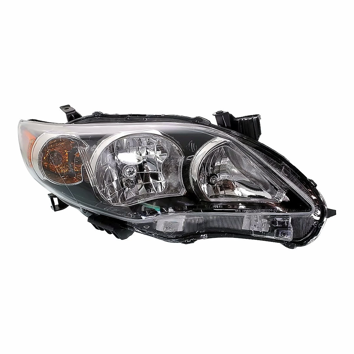 2011-2013 Toyota Corolla Sedan Passenger Side Head Lamp, to2503204. Front view.