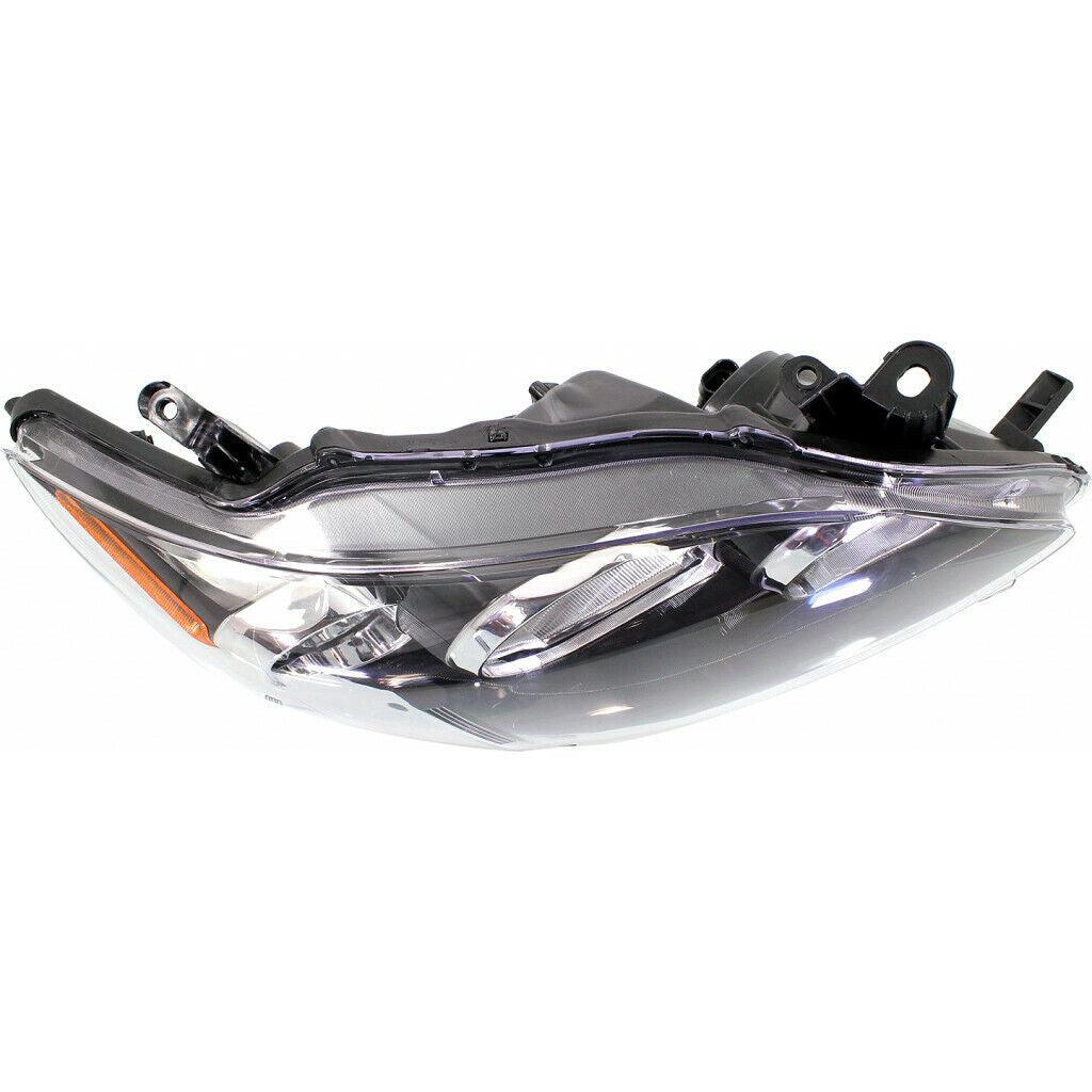 2011-2013 Toyota Corolla Sedan Head Lamp Passenger Side Black Bezel S/Srx , TO2503204. OEM-style replacement.