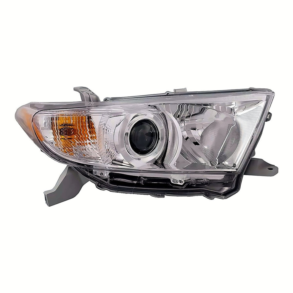 2011-2013 Toyota Highlander Passenger Side Head Lamp, to2503208. Front view.
