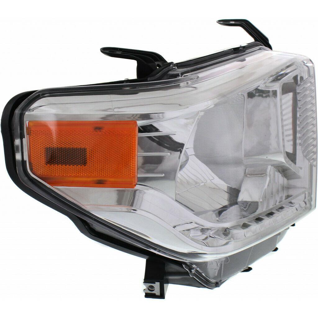 2014-2017 Toyota Tundra Head Lamp Passenger Side With Level Adjuster Halogen , TO2503219. Angle view for visual reference.