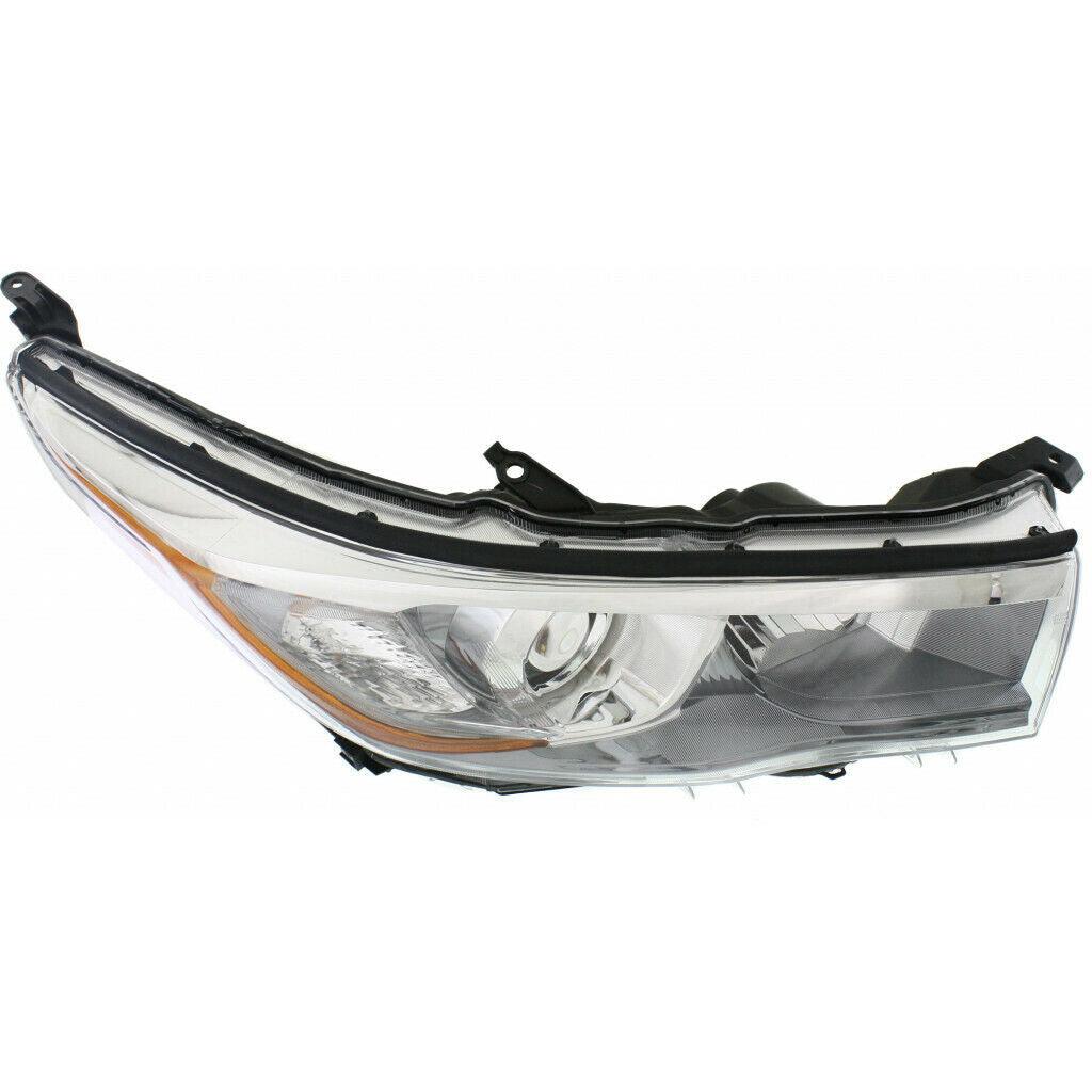 2014-2016 Toyota Highlander Hybrid Head Lamp Passenger Side With Smoked Chrome Bezel , TO2503225. Direct fit for easy installation.