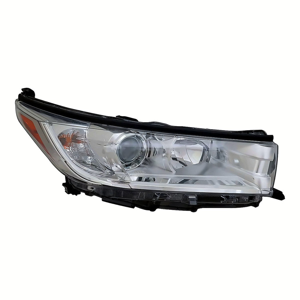2017-2019 Toyota Highlander Hybrid Passenger Side Head Lamp, to2503251. Front view.
