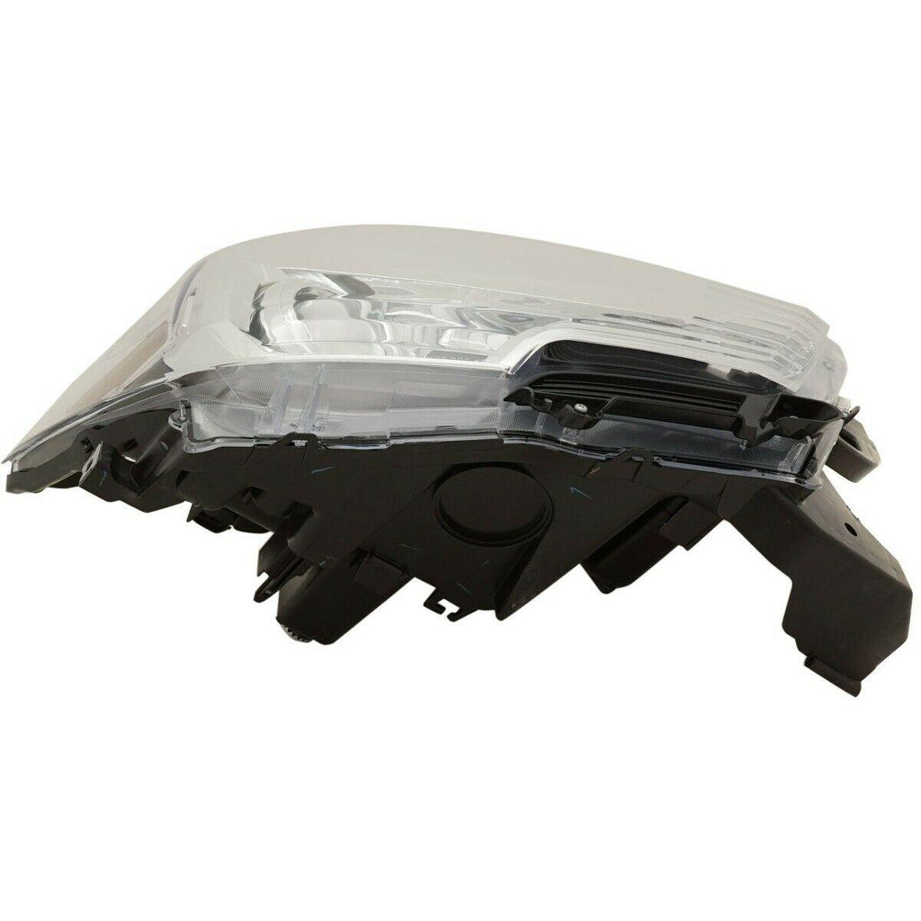 2019-2023 Toyota Tacoma Head Lamp Passenger Side Halogen Chrome With Fog Without Led Drl , TO2503276. Designed for OEM alignment.