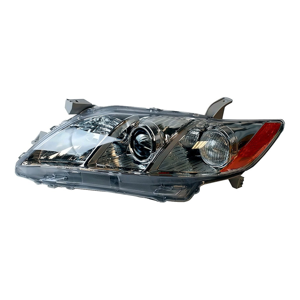 2007-2009 Toyota Camry Driver Side Head Lamp, to2518105. Front view.