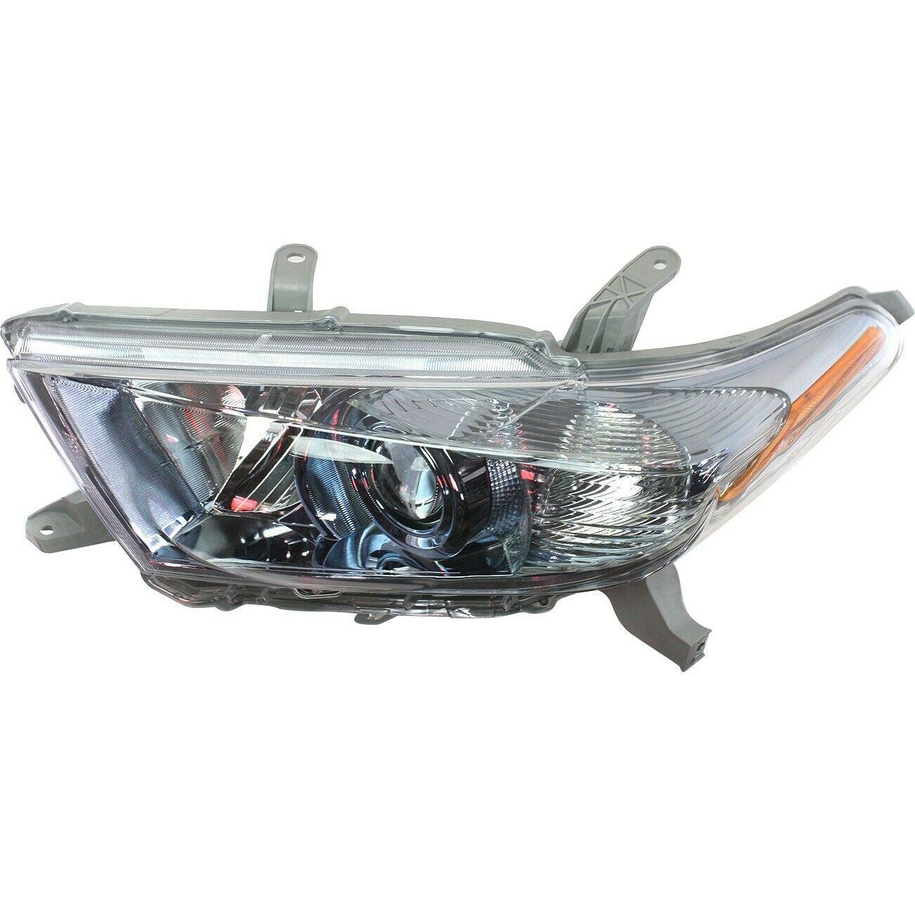 2011-2013 Toyota Highlander Hybrid Head Lamp Driver Side , TO2518129. Direct fit for easy installation.