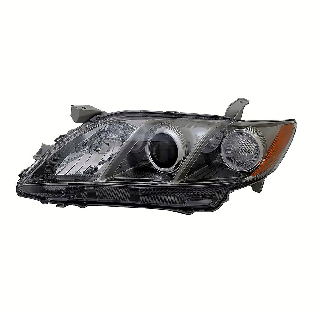 2007-2009 Toyota Camry Driver Side Head Lamp, to2518130. Front view.