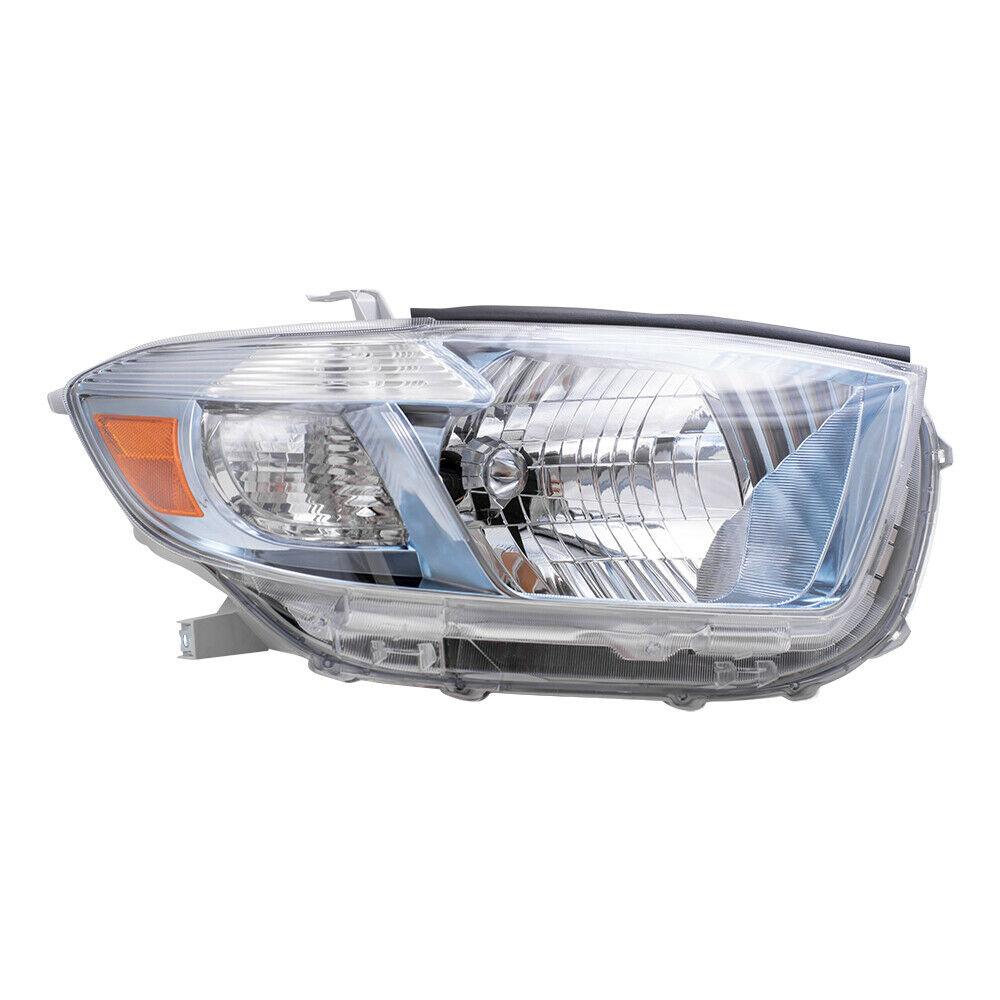 2008-2010 Toyota Highlander Hybrid Head Lamp Passenger Side , TO2519117. Exact fit for vehicle restoration.
