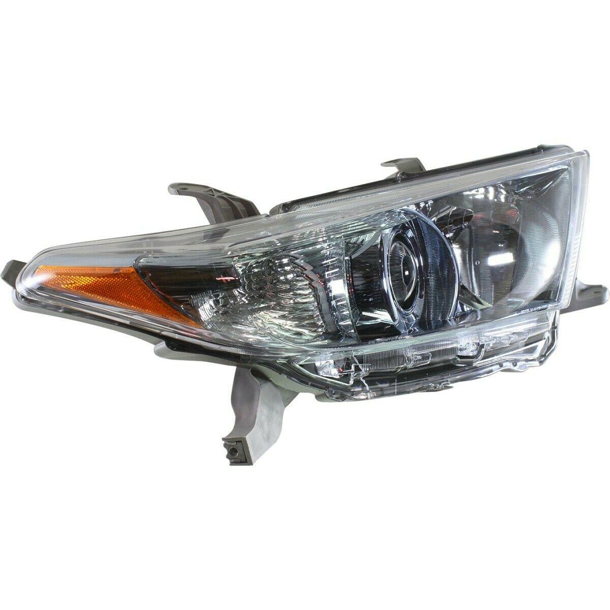 2011-2013 Toyota Highlander Hybrid Head Lamp Passenger Side , TO2519129. Angle view for visual reference.