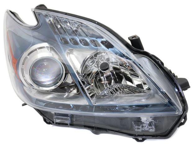 2012-2015 Toyota Prius Plug-In Head Lamp Passenger Side Prius Plug-In , TO2519136. Exact fit for vehicle restoration.