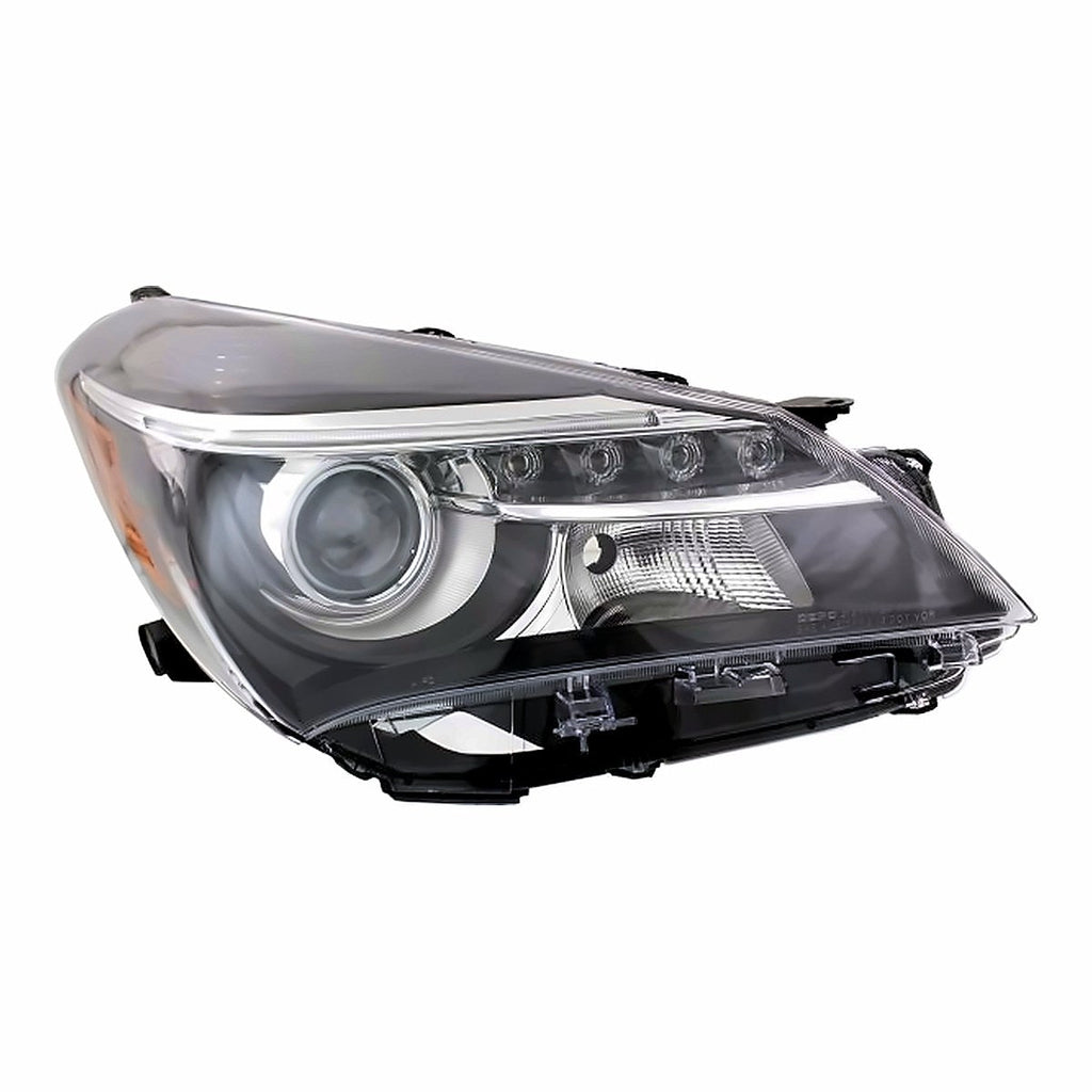 2015-2017 Toyota Yaris Hatchback Passenger Side Head Lamp, to2519151. Front view.