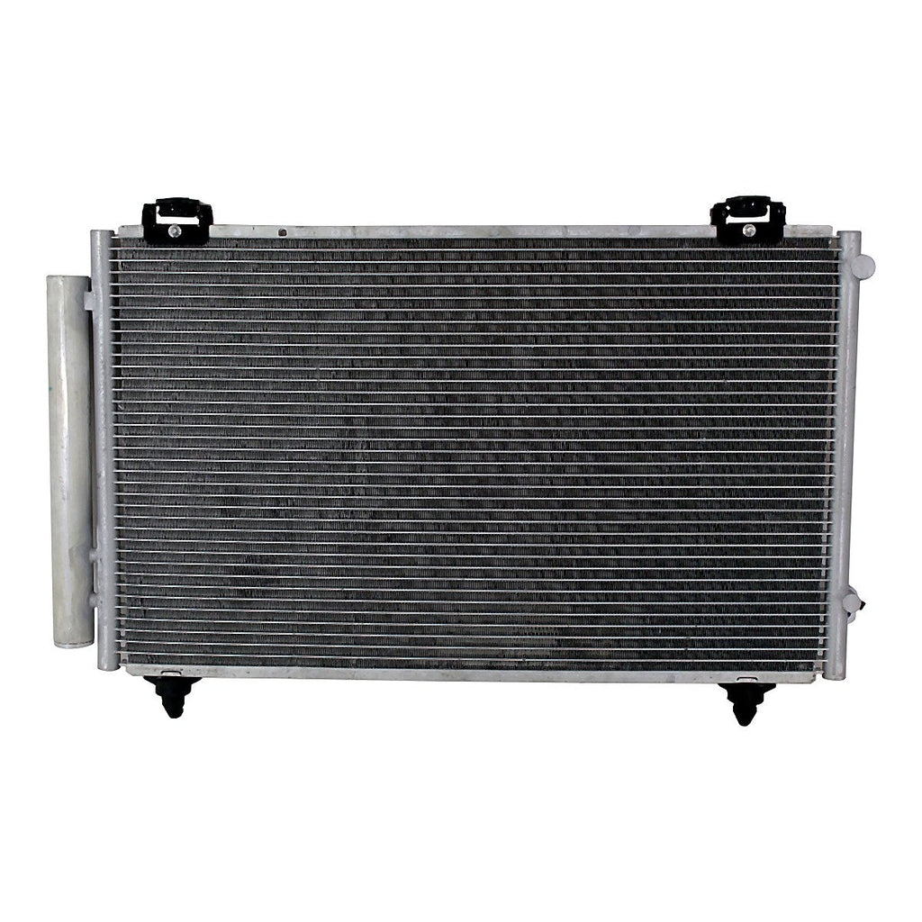 2003-2004 Toyota Corolla Sedan Condenser 3085, to3030184. Front view.