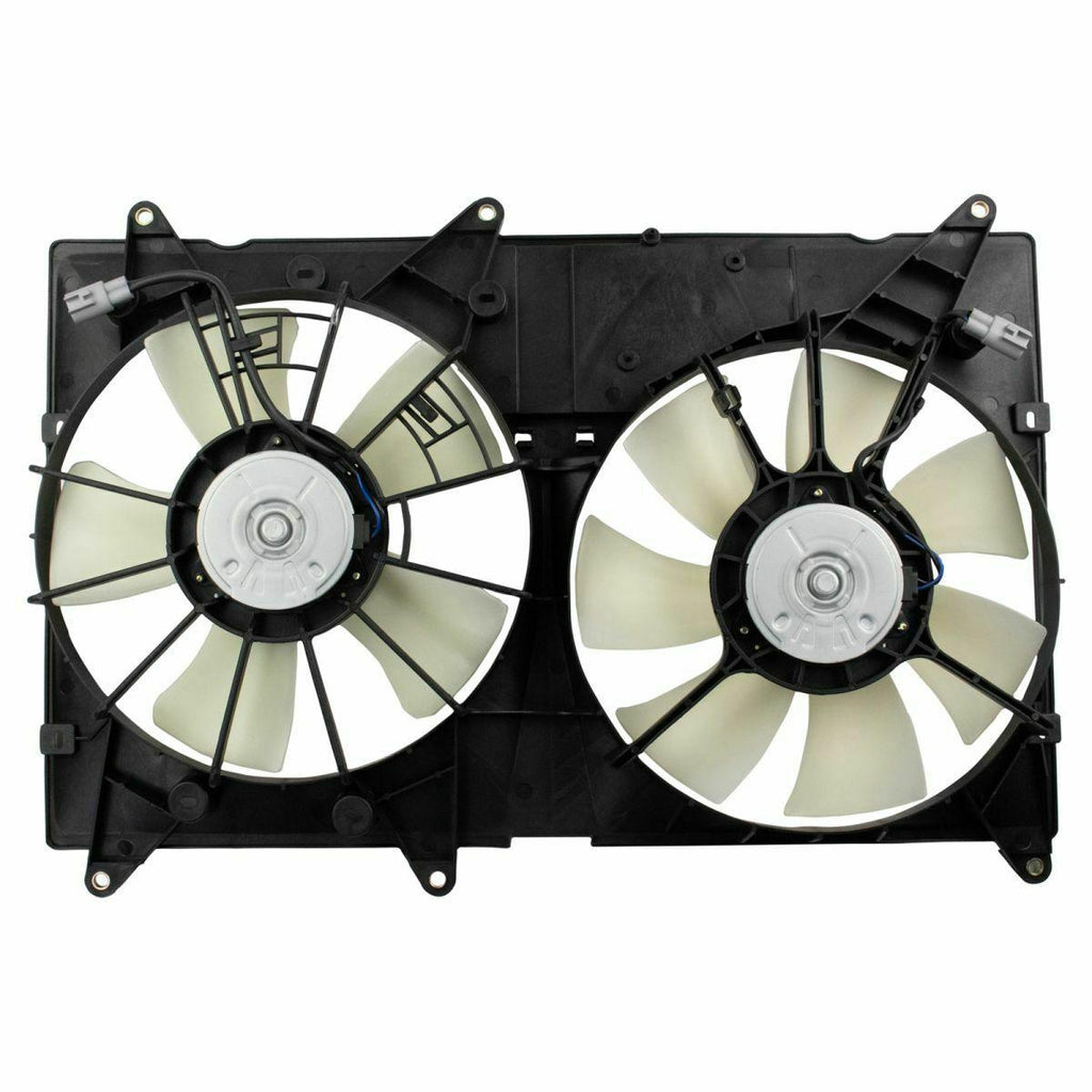 1999-2003 Lexus RX300 Cooling Fan Assy Dual Fan Assy , TO3115128. Angle view for visual reference.