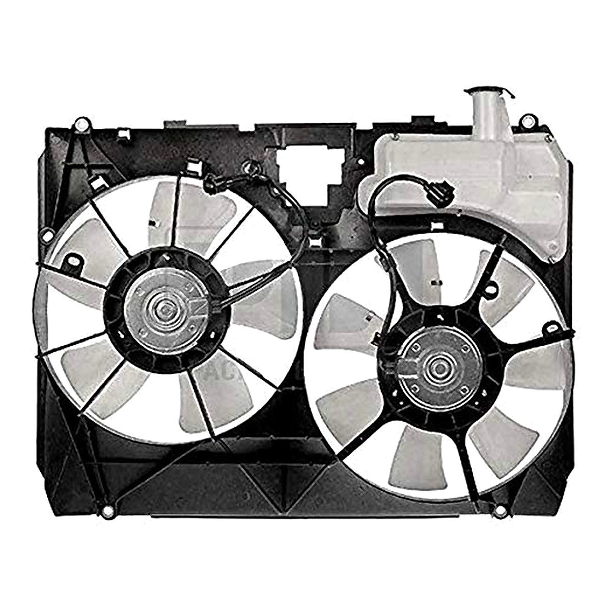 2005-2006 Toyota Sienna Front Cooling Fan, to3115144. Front view.