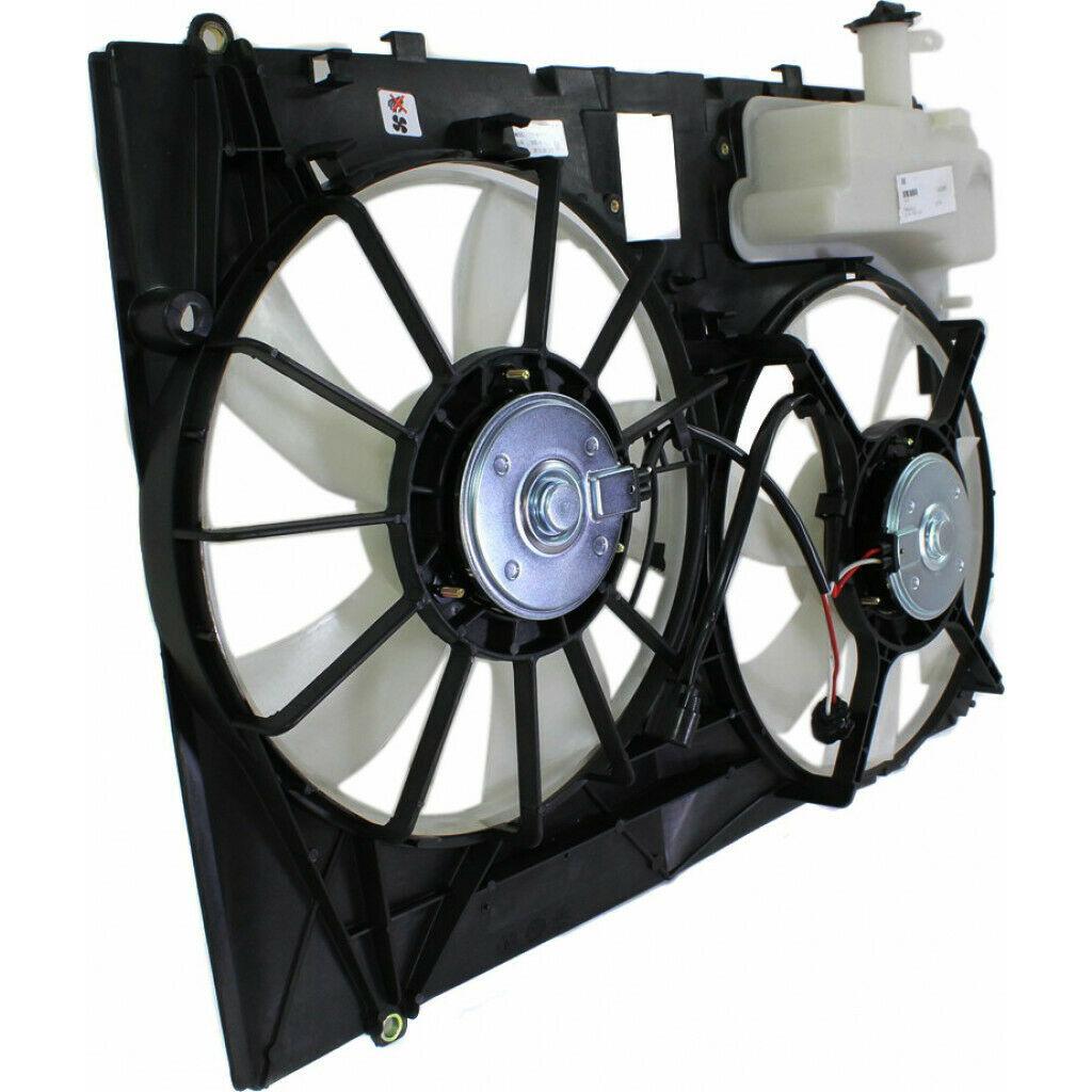 2007-2010 Toyota Sienna Cooling Fan Assy 3.5 V6 At , TO3115158. Installed view for reference.