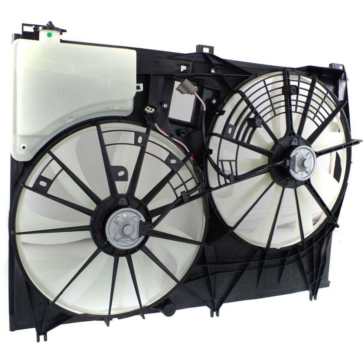 2020 Toyota Highlander Cooling Fan Assy 2Fan Assys Side By Side Without Tow Pkg , TO3115195. Designed for OEM alignment.